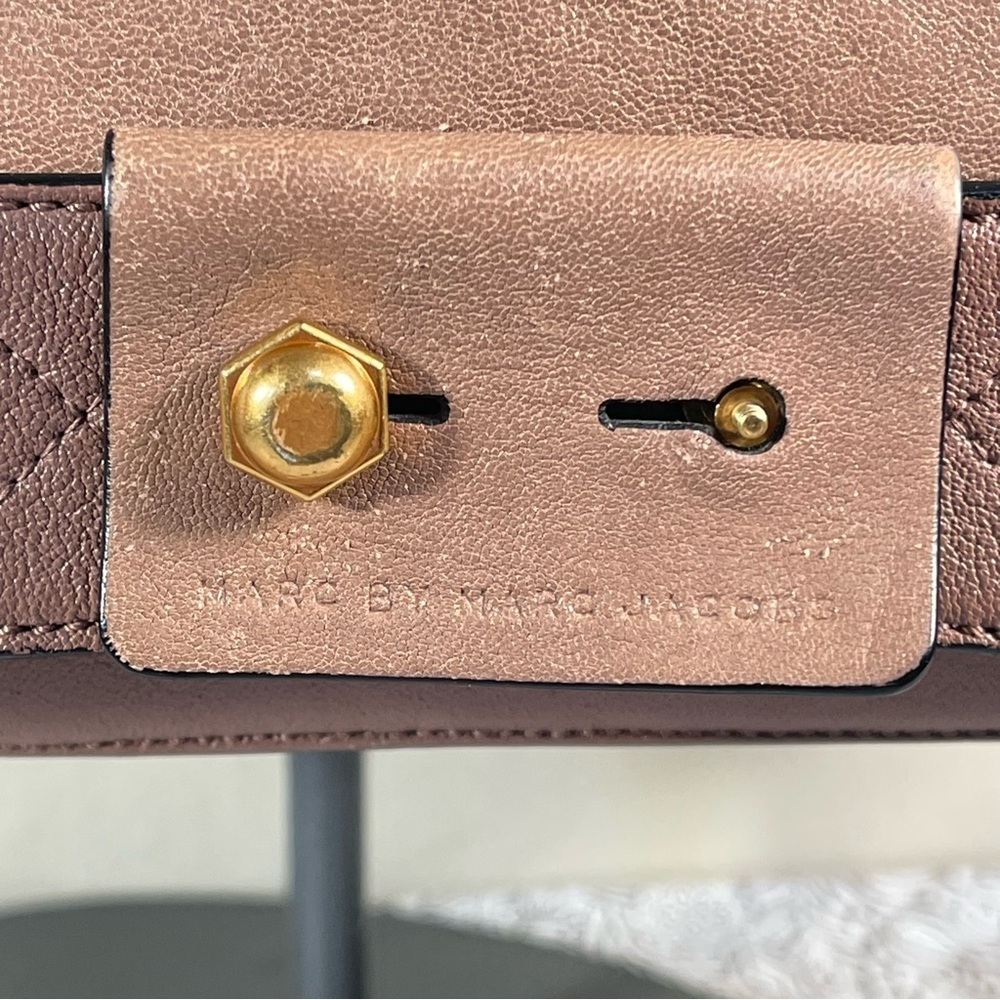 Marc by Marc Jacobs Pink leather handbag/shoulder bag - Picture 11 of 16